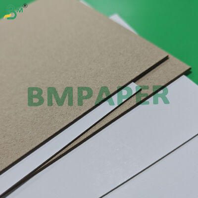 1 mm 2 mm rivestito di cartone di gesso bianco rivestito con retro grigio Alta rigidità 79 x 109 cm