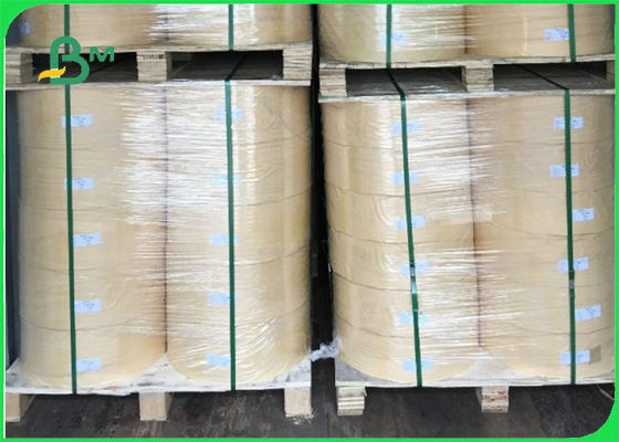 Cannucce di carta gialle biodegradabili per feste con strisce colorate