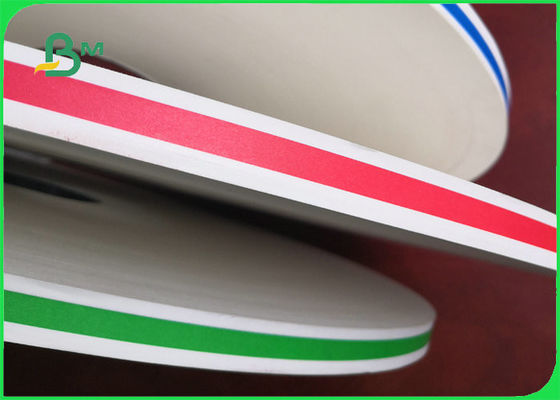 Cannucce di carta gialle biodegradabili per feste con strisce colorate