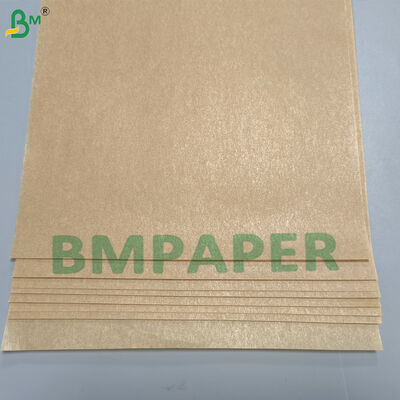 Carta alimentare rivestita a doppio lato in silicone resistente al calore 40 Gsm Bianco marrone
